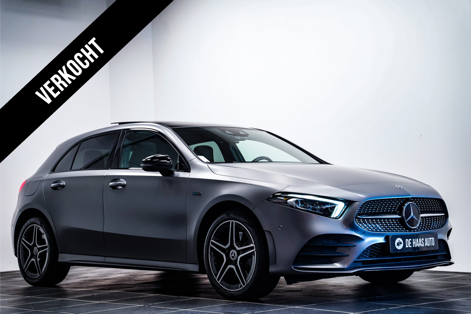 Mercedes-Benz A-klasse 250 e AMG Mat Grijs|Pano dak|Burmester|Leder|360 cam|Acc 47347219-0.jpg | De Haas Auto